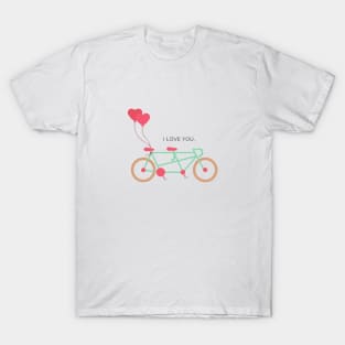 I love you in a bike T-Shirt